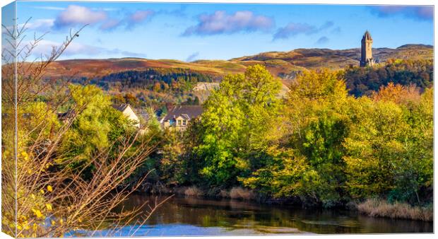 Forth View, Stirling, Scotland, UK Canvas Print by Mark Llewellyn