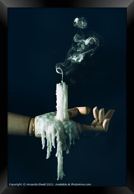 Smoke Trail Framed Print by Amanda Elwell
