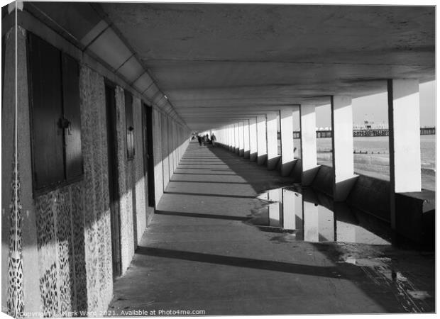 Hastings Lower Promenade, known as Bottle Alley Canvas Print by Mark Ward