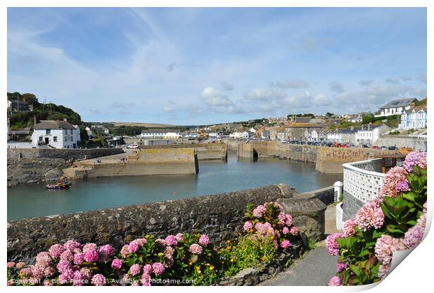Porthleven Harbour, Cornwall  Print by Brian Pierce