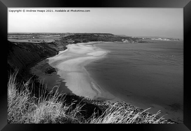 Scarborough coastal scene. Framed Print by Andrew Heaps