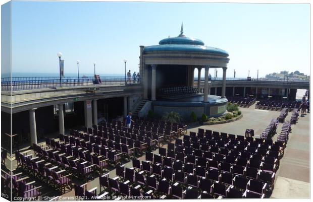 Eastbourne Bandstand, East Sussex Canvas Print by Sheila Eames