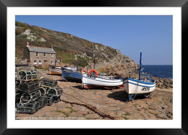 Penberth Cove, West Cornwall  Framed Mounted Print by Brian Pierce