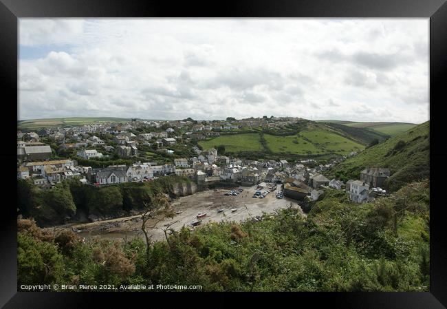 Port Isaac, Cornwall  Framed Print by Brian Pierce