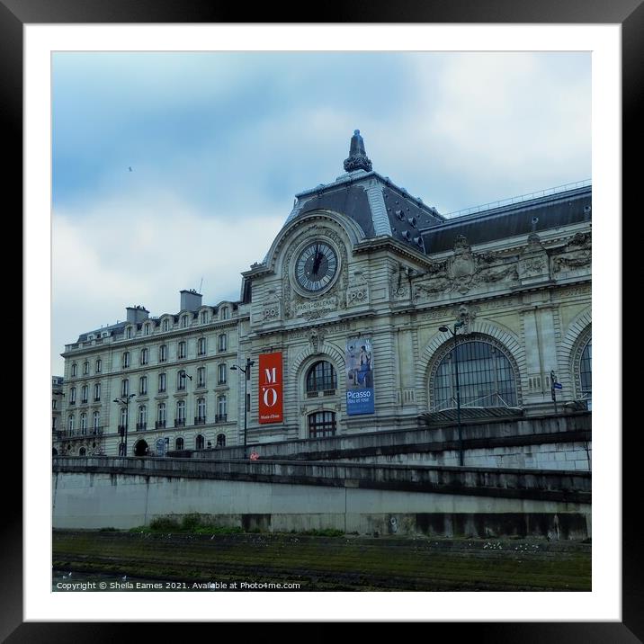 Modern d'Orsay, Paris Framed Mounted Print by Sheila Eames