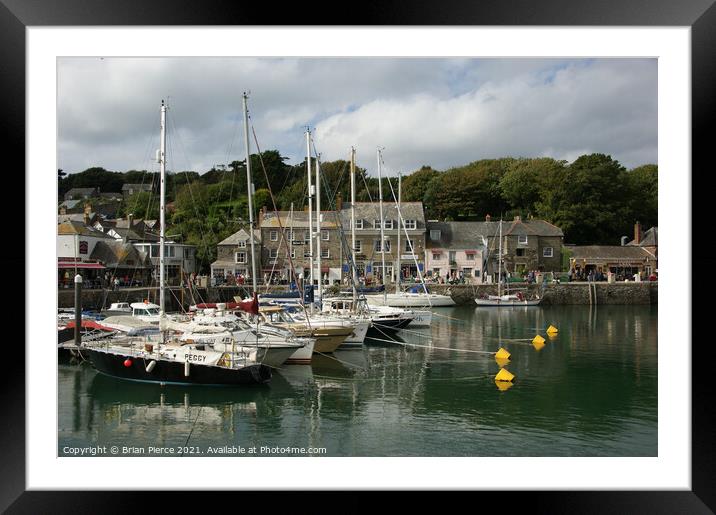 Padstow Harbour, North Cornwall  Framed Mounted Print by Brian Pierce
