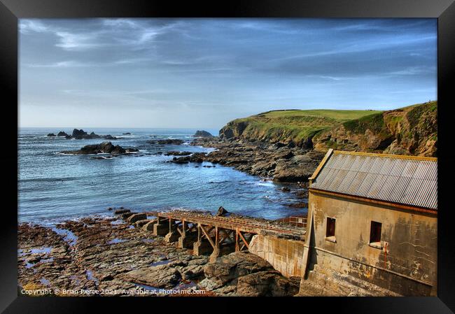 The Old Lizard Lifeboat Station  Framed Print by Brian Pierce