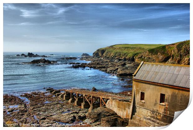 The Old Lizard Lifeboat Station  Print by Brian Pierce