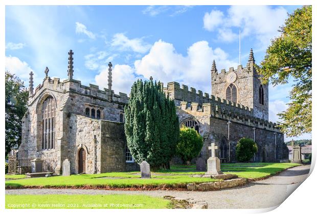 St Mary's and St Nicholas' Church Print by Kevin Hellon