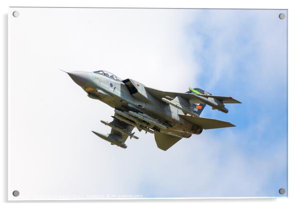 Panavia Tornado Slow Flyby with Missiles Acrylic by Steve de Roeck