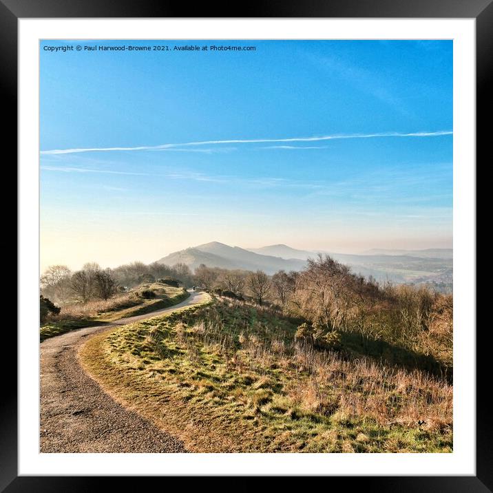 The Malverns  Framed Mounted Print by Paul Harwood-Browne