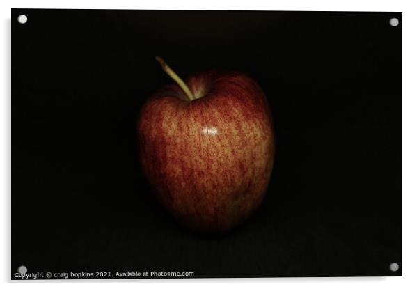 red Apple Acrylic by craig hopkins
