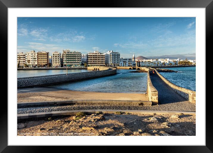 Arrecife, Lanzarote Framed Mounted Print by Jim Monk