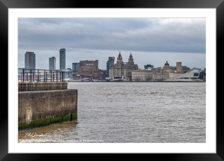 River Mersey Framed Mounted Print by Phil Longfoot