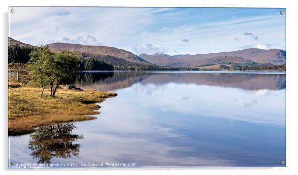 Loch Tulla Scotland Acrylic by jim Hamilton