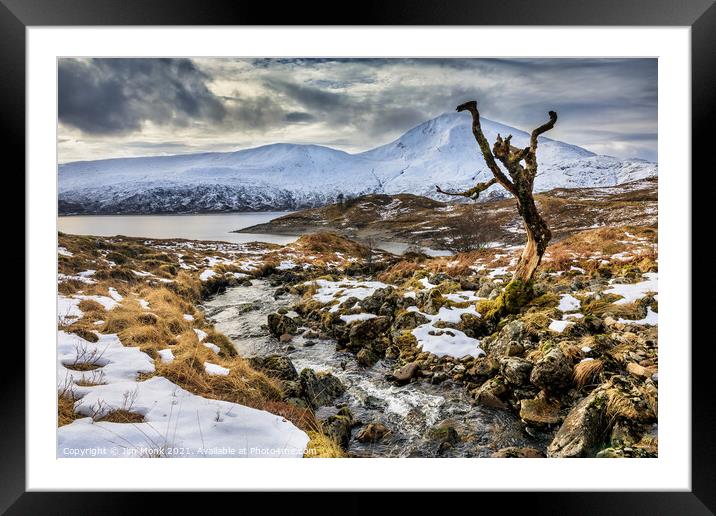 Loch Quoich,  Scottish Highlands Framed Mounted Print by Jim Monk