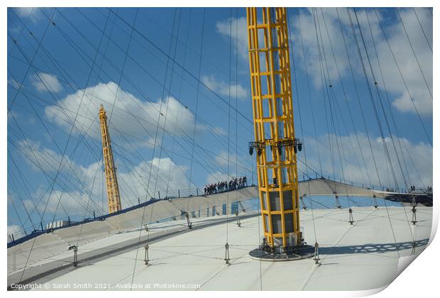Walking Over the O2 Print by Sarah Smith