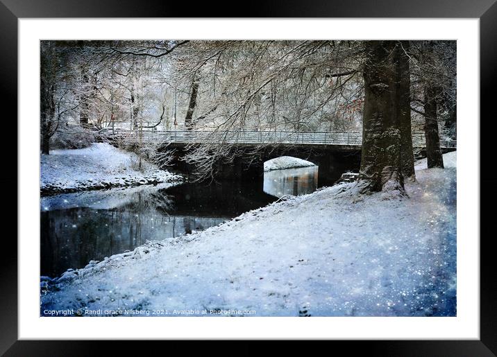 Winter by the Canal Framed Mounted Print by Randi Grace Nilsberg