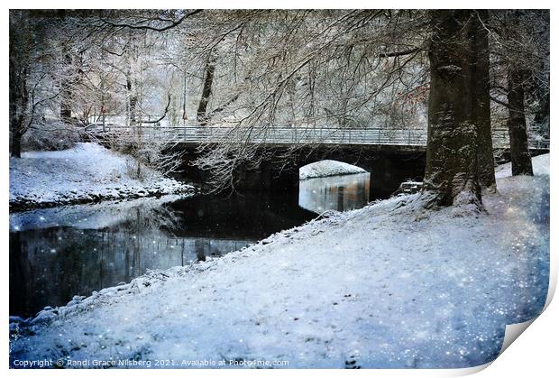 Winter by the Canal Print by Randi Grace Nilsberg