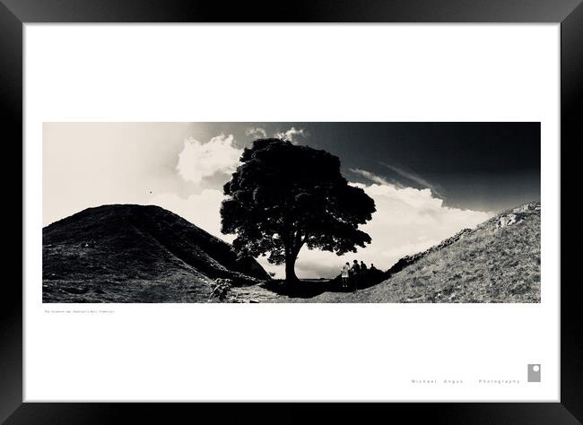 The Sycamore Gap (Hadrian’s Wall) Framed Print by Michael Angus