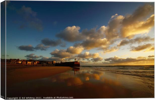 St Ives morning Canvas Print by Ed Whiting