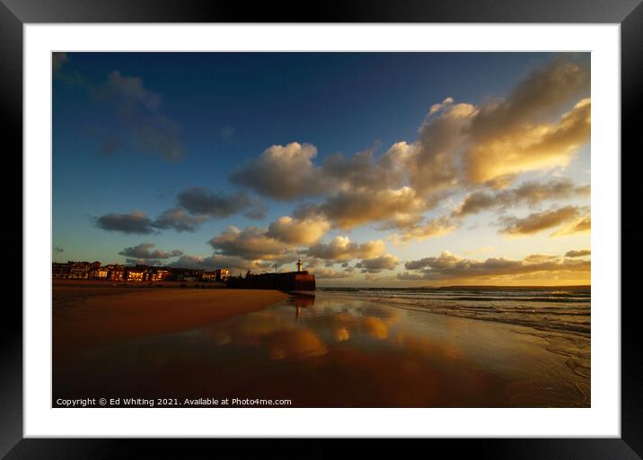 St Ives morning Framed Mounted Print by Ed Whiting
