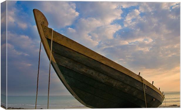 Longboat Canvas Print by Mark Robson