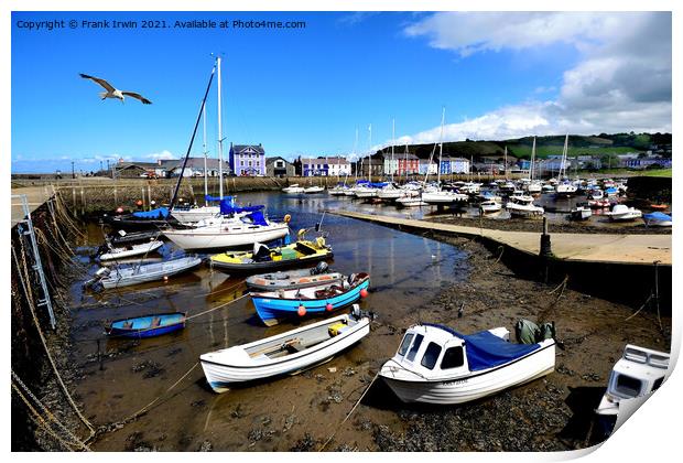 The ever popular Aberaeron Harbour Print by Frank Irwin