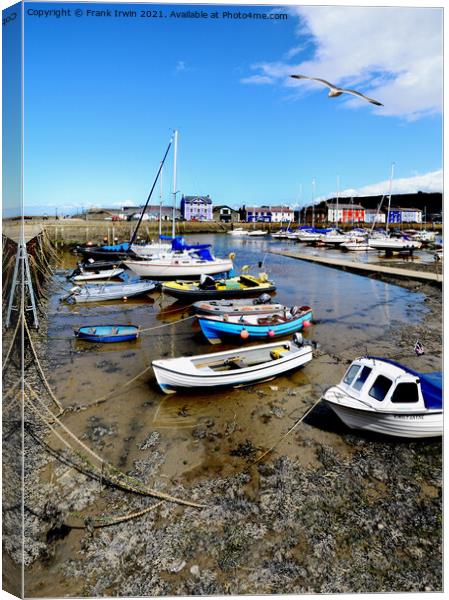 The beautiful Aberaeron Harbour Canvas Print by Frank Irwin