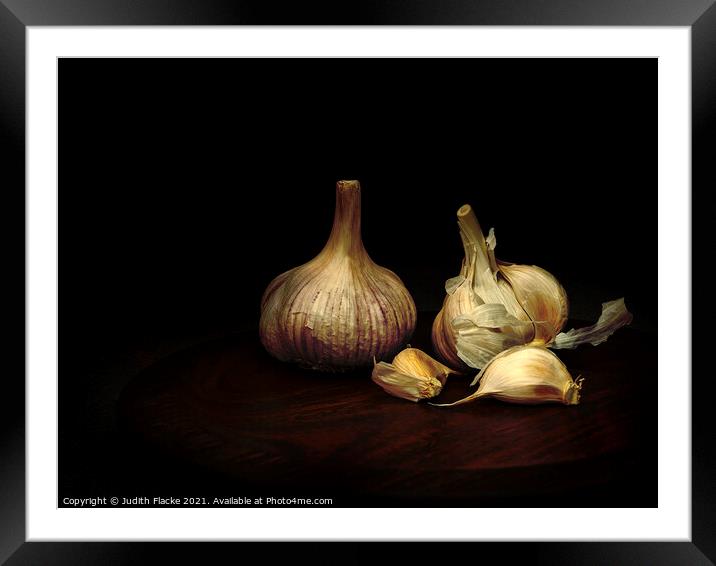 Garlic. Framed Mounted Print by Judith Flacke