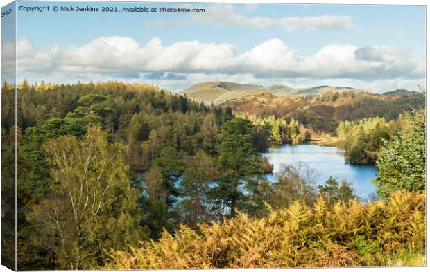 Tarn Hows Lake District National Park Cumbria Canvas Print by Nick Jenkins