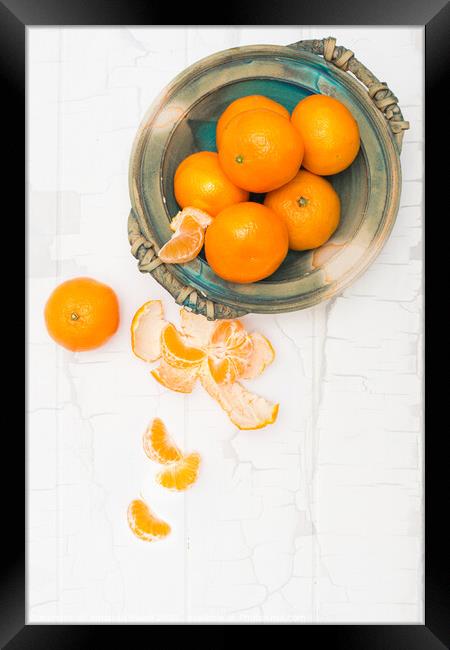 Christmas Clementines Framed Print by Amanda Elwell