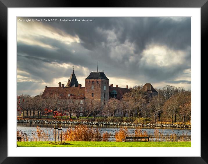 Aalholm castle in Nysted rural Denmark Framed Mounted Print by Frank Bach
