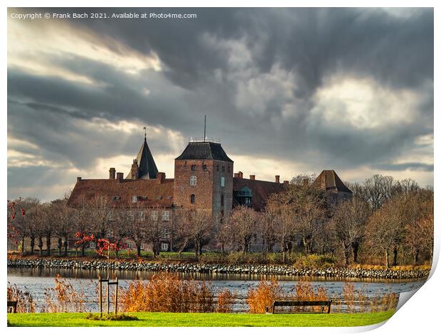 Aalholm castle in Nysted rural Denmark Print by Frank Bach