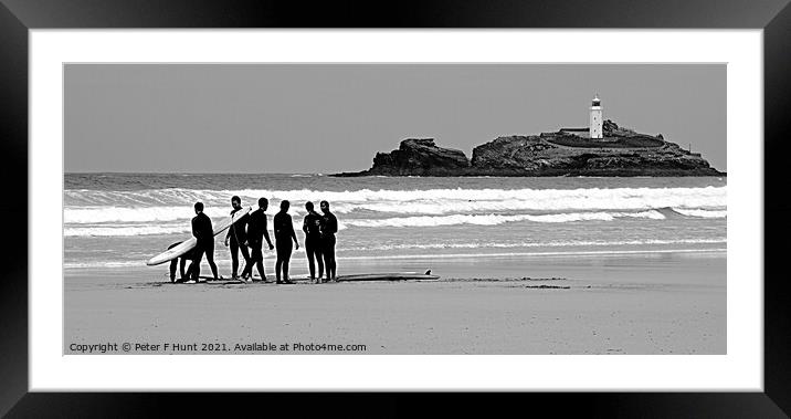 Going Surfing  Framed Mounted Print by Peter F Hunt