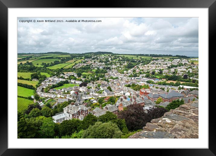 launceston town view Framed Mounted Print by Kevin Britland