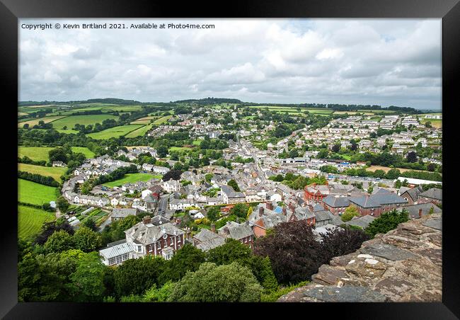 launceston town view Framed Print by Kevin Britland