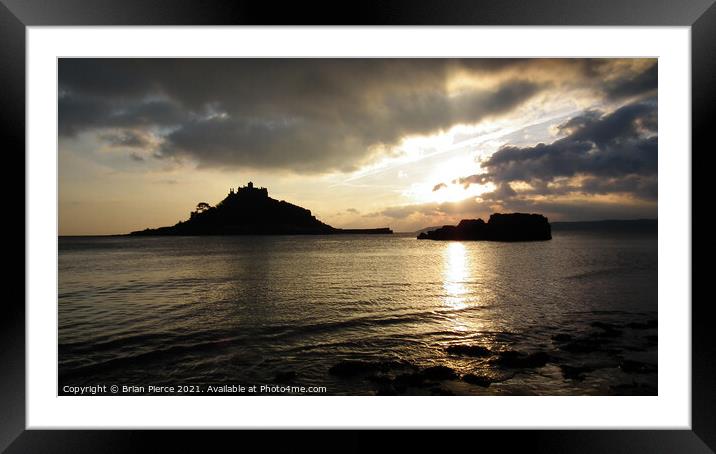 St Michael's Mount, Cornwall  Framed Mounted Print by Brian Pierce