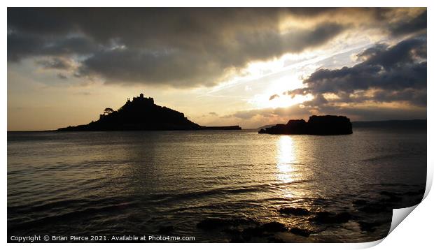 St Michael's Mount, Cornwall  Print by Brian Pierce