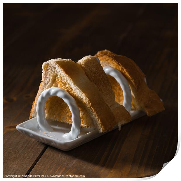 Slices Of Toast Print by Amanda Elwell