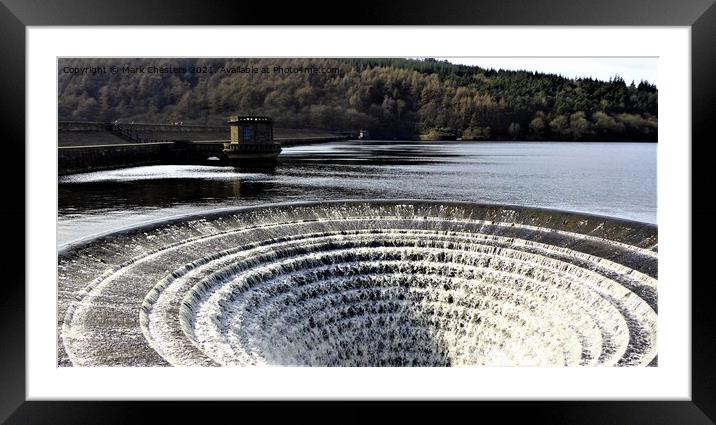 Ladybower Dam Wall Framed Mounted Print by Mark Chesters