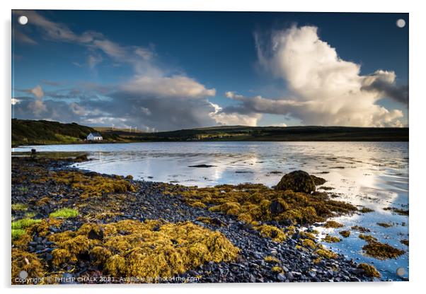 Loch Greshorn Isle of Skye scotland 176 Acrylic by PHILIP CHALK