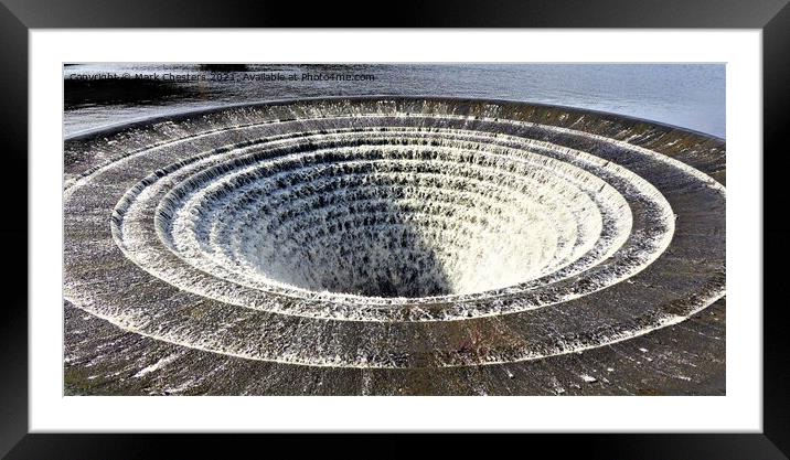 Don't Look Down, Ladybower Plug hole Framed Mounted Print by Mark Chesters