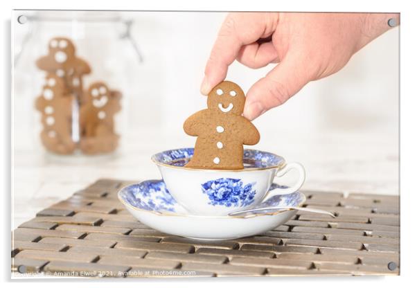 Gingerbread Man Part 2 Acrylic by Amanda Elwell