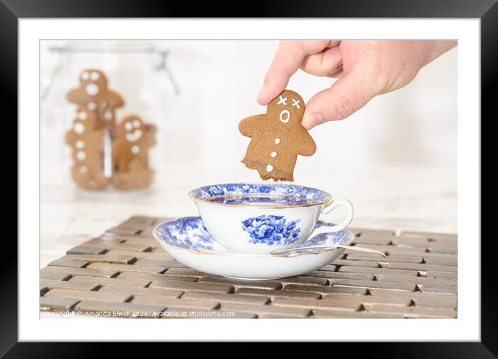 Funny Gingerbread Part 3 Framed Mounted Print by Amanda Elwell