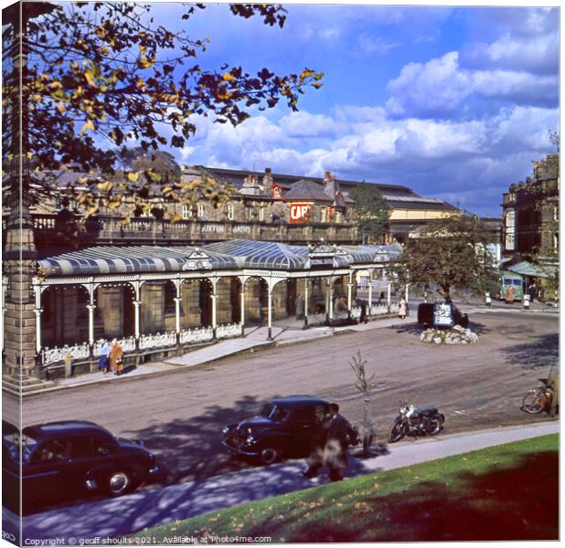 Buxton in the 1950's Canvas Print by geoff shoults