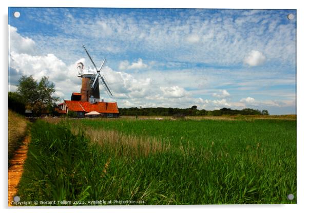 Cley Windmill, Cley-next-the-Sea, Norfolk, England, UK Acrylic by Geraint Tellem ARPS