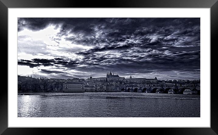 Prague Castle Framed Mounted Print by Andy Wager