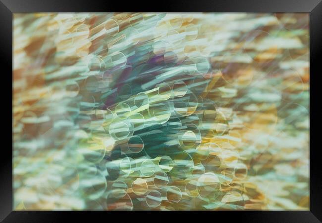 Hypnotic Spectrum of Dynamic Blurs Framed Print by Guido Parmiggiani