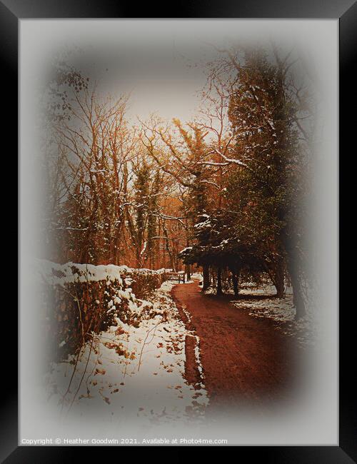 Winter's Chill Framed Print by Heather Goodwin